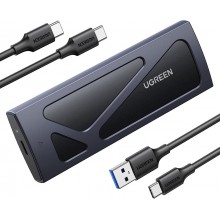 Внешний корпус UGREEN карман для жесткого диска M.2 NVMe SSD 10 Гбит/с USB 3.2 (CM578)