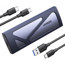 Внешний корпус UGREEN карман для жесткого диска M.2 NVMe SSD Enclosure 10 Гбит/с USB C 3.2 (CM578)