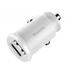 Автомобильное зарядное устройство Baseus Grain 2USB 3.1A White (CCALL-ML02)