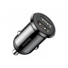 Автомобильное зарядное устройство Baseus Grain Pro 4.8A 2USB Black (CCALLP-01)