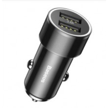 Автомобильное зарядное устройство Baseus Small Screw 2USB 3.4A Black (CAXLD-C)