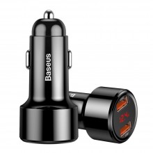 Автомобильное зарядное устройство Baseus Magic Series Dual QC 3.0 2x USB 45W 6A Black (CCMLC20A-01)