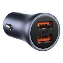 Автомобильное зарядное устройство Baseus Golden Contactor Pro 2USB 40W Dark-Gray  (CCJD-A0G)