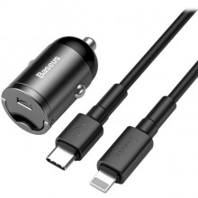 Автомобильное зарядное устройство BASEUS Tiny Star Mini PPS Quick Charger USB-C to Lightning cable (TZVCHX-0G)