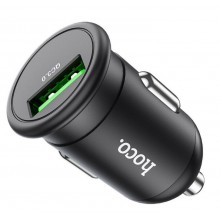 Автомобильное зарядное устройство в прикуриватель HOCO USB 3A 5V PD18W + QC3.0 Black (Z43)