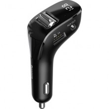 Автомобильное зарядное устройство с FM-модулятором BASEUS Streamer F40 Black (CCF40-01) Автомобильное зарядное устройство с FM-модулятором BASEUS Streamer F40 Black (CCF40-01)