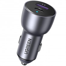 Автомобильное зарядное устройство для телефона UGREEN USB, USB Type-C QC 3.0 3A Car Charger Dark Blue (CD213) Автомобильное зарядное устройство для телефона UGREEN USB, USB Type-C QC 3.0 3A Car Charger Dark Blue (CD213)