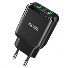 Сетевое зарядное устройство HOCO Charmer 18W 3A QC3.0 2USB Black (N6) Сетевое зарядное устройство HOCO Charmer 18W 3A QC3.0 2USB Black (N6)