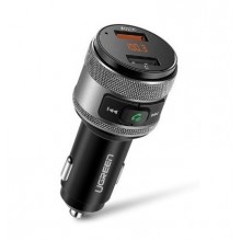 Bluetooth FM передатчик Ugreen автомобильное зарядное устройство Quick Charge 3.0 BT 4.2 (60283)