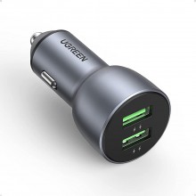Автомобильное зарядное устройство для телефона UGREEN CD213 36W 2xUSB QC 3.0 3A Car Charger Dark Blue (CD213) Автомобильное зарядное устройство для телефона UGREEN CD213 36W 2xUSB QC 3.0 3A Car Charger Dark Blue (CD213)