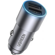 Автомобильное зарядное устройство UGREEN Car Charger Dual USB-A 24W 4.8A Max Gray (CD130)