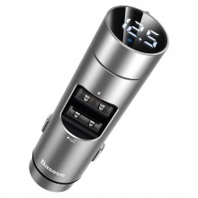 Автомобильное зарядное устройство с FM модулятором Baseus Energy Column MP3 Charge Silver (CCNLZ-C0S) Автомобильное зарядное устройство с FM модулятором Baseus Energy Column MP3 Charge Silver (CCNLZ-C0S)