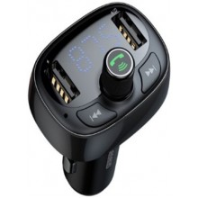 Автомобильное зарядное устройство с FM-модулятором Baseus T-Typed MP3 Car Charger Black (CCTM-01) Автомобильное зарядное устройство с FM-модулятором Baseus T-Typed MP3 Car Charger Black (CCTM-01)
