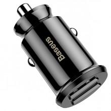 Автомобильное зарядное устройство Baseus Grain 2USB 3.1A Black (CCALL-ML01)