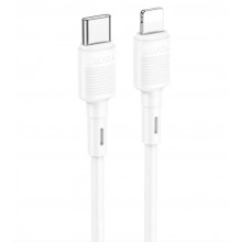 Кабель для зарядки и синхронизации HOCO Victory Type-C Lightning 20W 2.4A 1m White (X83)