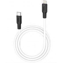 Кабель HOCO Plus Type-C Lightning 20W 1m Black-White (X21)