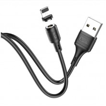 Кабель магнитный для зарядки и синхронизации HOCO USB to Lightning 2.4 A 1m Black (X52) Кабель магнитный для зарядки и синхронизации HOCO USB to Lightning 2.4 A 1m Black (X52)
