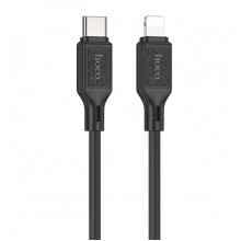 Кабель для зарядки и синхронизации HOCO PD QC3.0 Type-C Lightning 20W 3A 1m в силиконовой оплётке Black (X90) Кабель для зарядки и синхронизации HOCO PD QC3.0 Type-C Lightning 20W 3A 1m в силиконовой оплётке Black (X90)