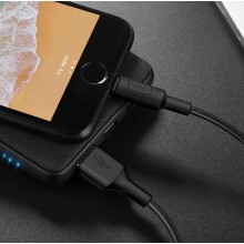 Кабель HOCO Lightning USB 2A 1m Black (X25)