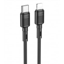 Кабель для зарядки и синхронизации HOCO Victory Type-C Lightning 20W 2.4A 1m Black (X83)