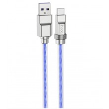 Кабель HOCO Solid USB Type-C 100W 1m Blue (U113)