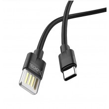 Кабель HOCO USB Type-C 2.4 A 1,2m Black (U55) Кабель HOCO USB Type-C 2.4 A 1,2m Black (U55)