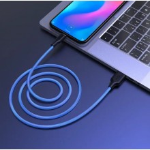 Кабель HOCO USB Type A Type-C 3 A 1m Blue-Black (X21) Кабель HOCO USB Type A Type-C 3 A 1m Blue-Black (X21)