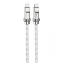Кабель HOCO Solid Type-C Type-C 100W 1m Silver (U113)