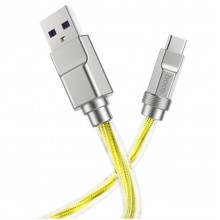 Кабель HOCO Solid USB Type-C 100W 1m Gold (U113)