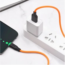 Кабель HOCO USB Type-A Type-C 3A 1m Black-Orange (X21) Кабель HOCO USB Type-A Type-C 3A 1m Black-Orange (X21)