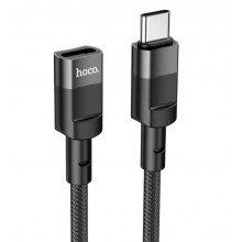 Кабель HOCO adapter cable Type-C Type-C Female 3 A 1,2m Black (U107)