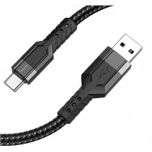 Кабель HOCO USB Type-C 2.4 A 1,2m Black (U110) Кабель HOCO USB Type-C 2.4 A 1,2m Black (U110)
