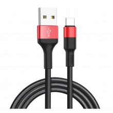 Кабель Hoco USB Type-C 2A 1m Black-Red (X26) Кабель Hoco USB Type-C 2A 1m Black-Red (X26)