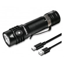 Портативный светодиодный фонарик Sofirn 1800lm аккумуляторный Black (SC-18)