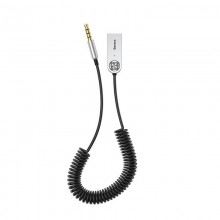 Bluetooth-адаптер Baseus BA01 беспроводной USB Bluetooth 5.0 HiFi приемник ABS Silver with Black