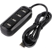 USB-хаб Vention USB 2.0 на 4 порта 1M Black (VAS-J43-B100) USB-хаб Vention USB 2.0 на 4 порта 1M Black (VAS-J43-B100)