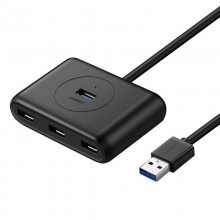 USB-концентратор UGREEN 4x USB 3.2 Gen 1 0.5 м Black (CR113)