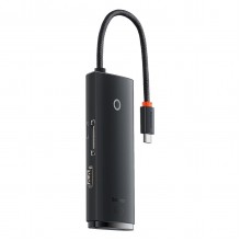 USB-хаб концентратор Baseus Lite Series USB Type C - 2 x USB 3.0 / USB Type C / HDMI SD /TF Black (WKQX050001) USB-хаб концентратор Baseus Lite Series USB Type C - 2 x USB 3.0 / USB Type C / HDMI SD /TF Black (WKQX050001)