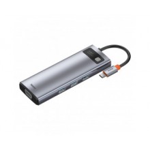 USB-хаб концентратор Baseus Metal Gleam Series 9-in-1 Multifunctional Type-C HUB Docking Station (CAHUB-CU0G) USB-хаб концентратор Baseus Metal Gleam Series 9-in-1 Multifunctional Type-C HUB Docking Station (CAHUB-CU0G)