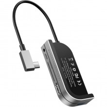USB-хаб концентратор BASEUS Bend Angle No.7 Multifunctional Type-C Hub Converter Dark Gray (CAHUB-WJ0G) USB-хаб концентратор BASEUS Bend Angle No.7 Multifunctional Type-C Hub Converter Dark Gray (CAHUB-WJ0G)