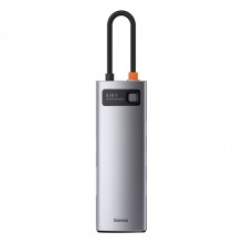 USB-хаб концентратор Baseus Metal Gleam Series 8-in-1 Multifunctional Type-C Grey (CAHUB-CV0G) USB-хаб концентратор Baseus Metal Gleam Series 8-in-1 Multifunctional Type-C Grey (CAHUB-CV0G)