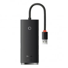 USB-хаб концентратор Baseus Lite Series 4 порта USB-A - 4xUSB-A 3.0 0.25 м Black (WKQX030001) USB-хаб концентратор Baseus Lite Series 4 порта USB-A - 4xUSB-A 3.0 0.25 м Black (WKQX030001)