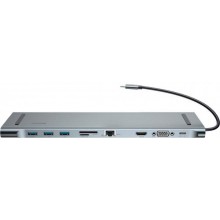 USB-хаб концентратор Baseus Enjoyment Series Type-C Notebook HUB Adapter Grey (CATSX-F0G) USB-хаб концентратор Baseus Enjoyment Series Type-C Notebook HUB Adapter Grey (CATSX-F0G)