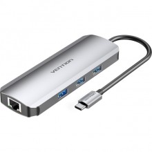 USB-хаб VENTION 8-in-1 USB-C to HDMI/USB3.0x3/RJ45/SD/TF/PD (TOKHB) USB-хаб VENTION 8-in-1 USB-C to HDMI/USB3.0x3/RJ45/SD/TF/PD (TOKHB)