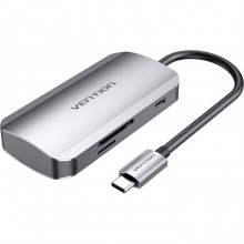 USB-хаб VENTION 6-in-1 USB-C to USB3.0x3/SD/TF/PD Grey (TNHHB) USB-хаб VENTION 6-in-1 USB-C to USB3.0x3/SD/TF/PD Grey (TNHHB)