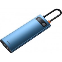 USB-хаб концентратор Baseus Metal Gleam Series 8-in-1 Type-C Blue (WKWG000103) USB-хаб концентратор Baseus Metal Gleam Series 8-in-1 Type-C Blue (WKWG000103)