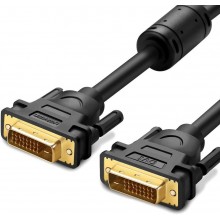 Двухканальный цифровой видеокабель UGREEN DVI-D 24+1 для DVD, ноутбуков, HDTV и проекторов 5 м Black (DV101) Двухканальный цифровой видеокабель UGREEN DVI-D 24+1 для DVD, ноутбуков, HDTV и проекторов 5 м Black (DV101)