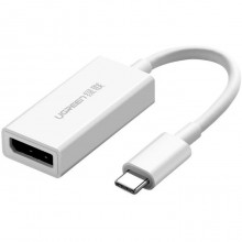 Переходник адаптер Ugreen USB-C to DisplayPort 15cm White (MM130) Переходник адаптер Ugreen USB-C to DisplayPort 15cm White (MM130)
