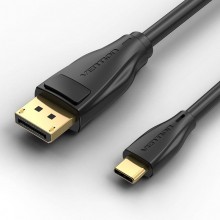 Видео кабель Vention USB-C - DP DisplayPort v1.2 1.5 м Black (CGYBG) Видео кабель Vention USB-C - DP DisplayPort v1.2 1.5 м Black (CGYBG)