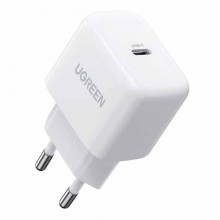 Зарядное устройство Ugreen 33W USB-C PD3.0 QC4.0 для быстрой зарядки Charger with GaN-Tech White (CD272)